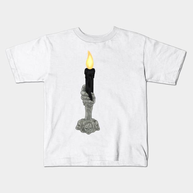 Haunted candlestick Kids T-Shirt by LieutenantAmoo